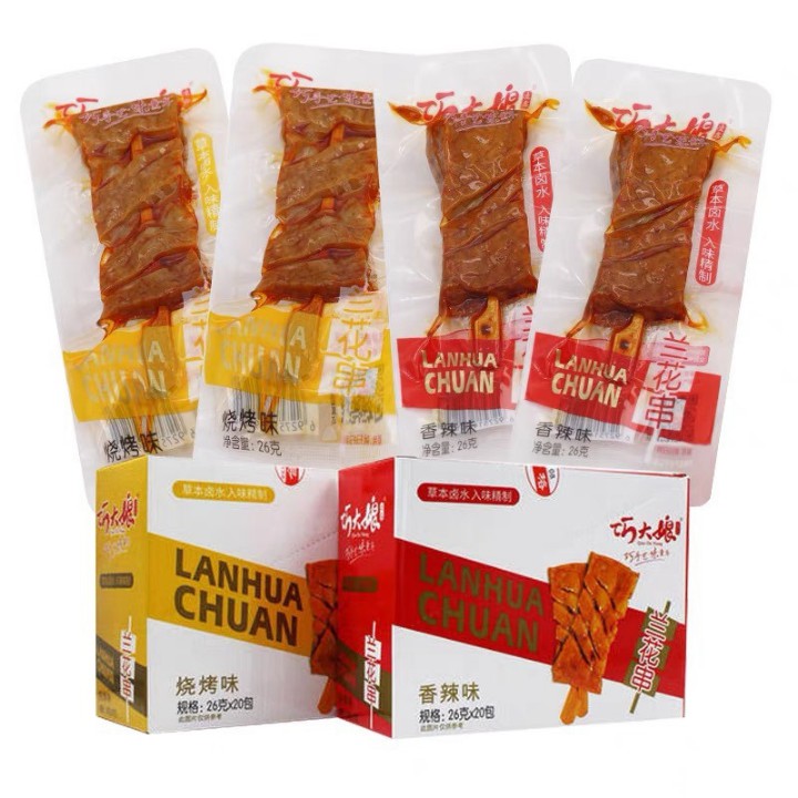 ĐẬU HŨ XIÊN QUE SỐT CAY Kiều Đại Nương Đặc sản Hồ Nam ( hàng có sẵn) | BigBuy360 - bigbuy360.vn