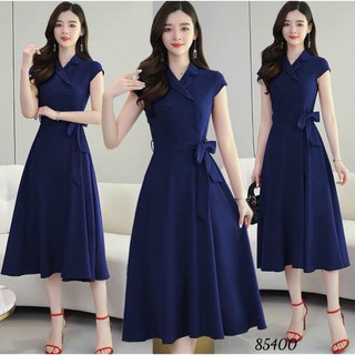 [CAO CẤP]ầm xòe dự tiệc cổ vest thắt eo mẫu mới HOT HOT