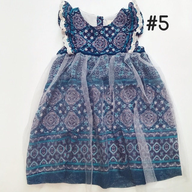 Đầm hoa TRISSI voan phồng cho bé