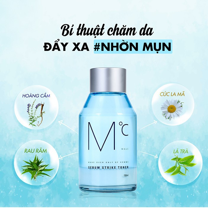 Toner kiềm dầu MdoC Sebum Strike Toner 30ml