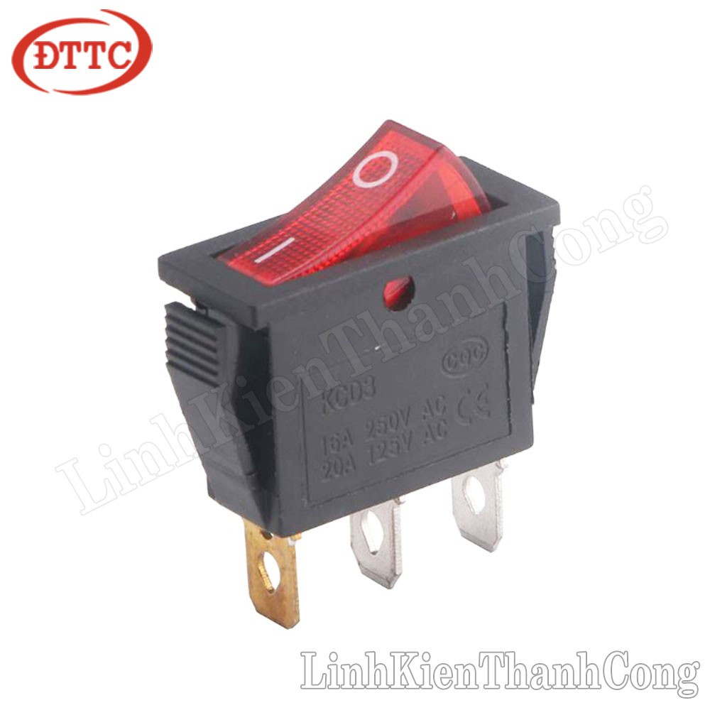 Công Tắc Bập Bênh KCD3-101N 15A 250V