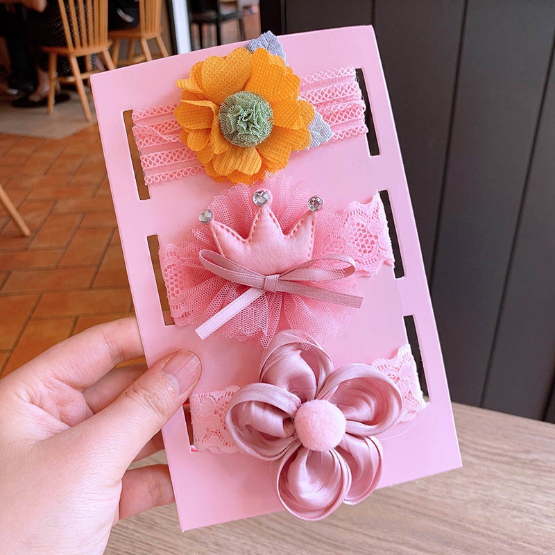 Set 3 Băng Đô Vương Miện Công Chúa Xinh Xắn Dành Cho Bé Gái