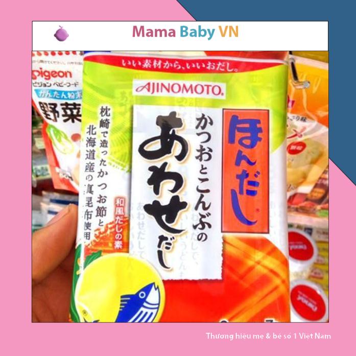 Hạt Nêm Ajinomoto cho bé ăn dặm Vị Cá ngừ Rong Biển Ajinomoto 56gr Mama Baby VN