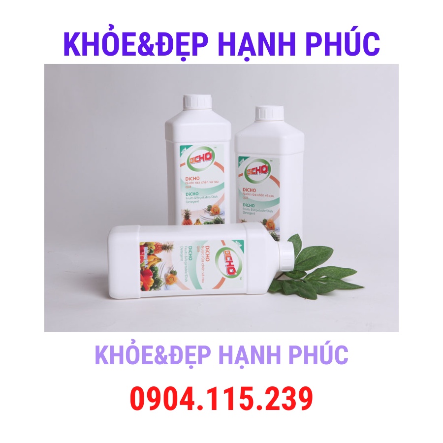 Nước rửa rau quả và dụng cụ ăn uống DiCHO Thiên sư – 1000 ml/chai