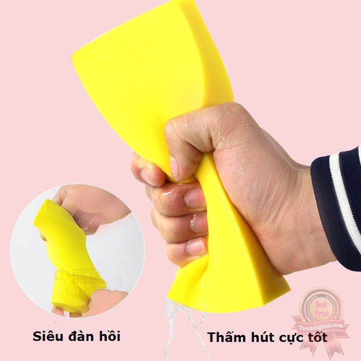 Mút Xốp tắm tạo bọt biển kiêm chuyên dụng lau bảng rửa xe ô tô xe máy siêu bền tự động