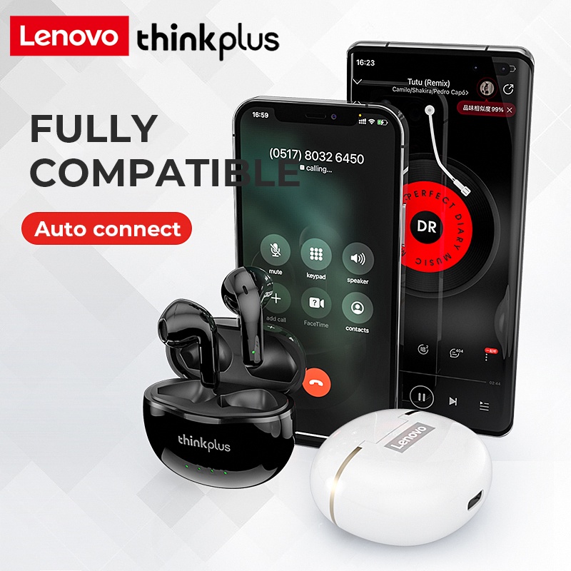 Lenovo X16 bluetooth 5.2 Tai nghe thể thao không dây mini 300mAh cao cấp