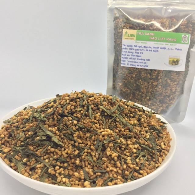 100g Trà xanh gạo lứt rang