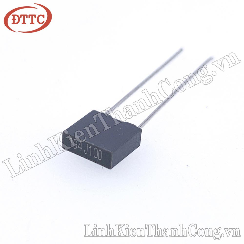 Tụ 0.1uF 104J 100V Xám 5mm