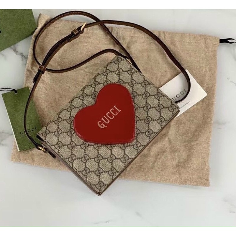 Túi Gucci GG trái tim size20 fullbox đủ khăn quấn đẹp mê♥️