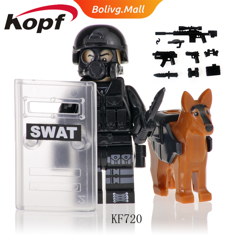 Bộ Đồ Chơi Lego Xếp Hình Cảnh Sát Kf6067 Swat Thú Vị Cho Bé