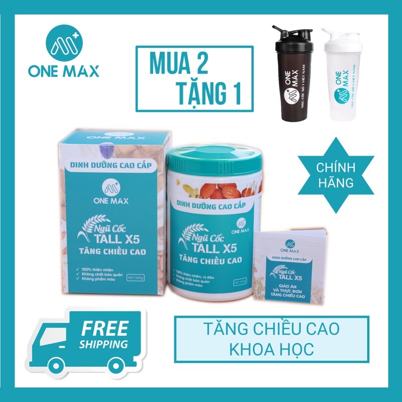 [Mua 2 tặng 1]Ngũ cốc dinh dưỡng TALL NANO X5 Onemax (hỗ trợ tăng chiều cao)