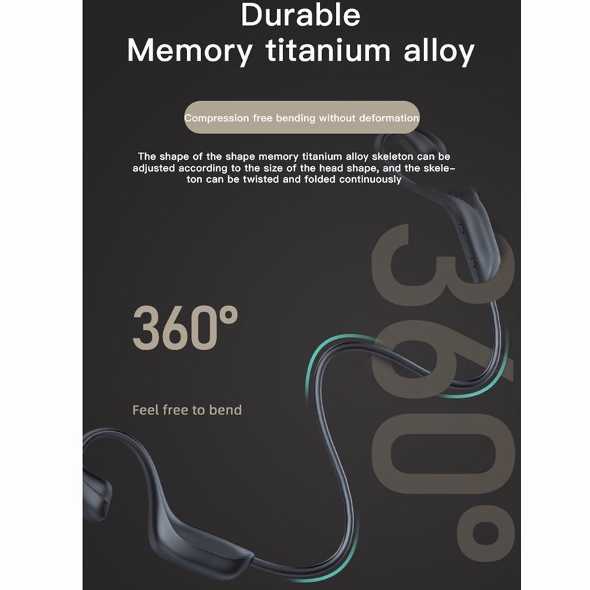 Tai Nghe Bluetooth 5.0 Ipx4 Kiểu Dáng Mới G100 Tai nghe dẫn truyền xương thể thao chống thấm nước
