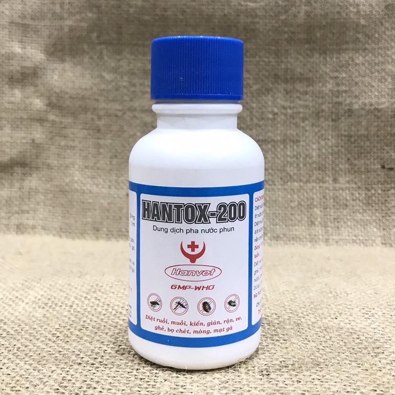 Hantox 200 Pha Nước Phun Xịt Diệt Ve, Bọ Chét, Muỗi Trong Nhà&amp; Ngoài Vườn