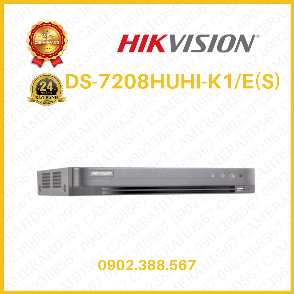 Đầu ghi hình Hybrid TVI-IP 4/ 8 kênh TURBO 4.0 HIKVISION DS-7208HUHI-K1/E(S), DS-7204HUHI-K1/E(S)