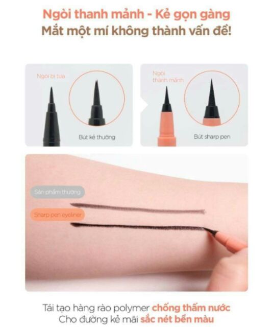 Kẻ Mắt Nước Chống Trôi Black Rouge All Day Power Proof Pen Liner