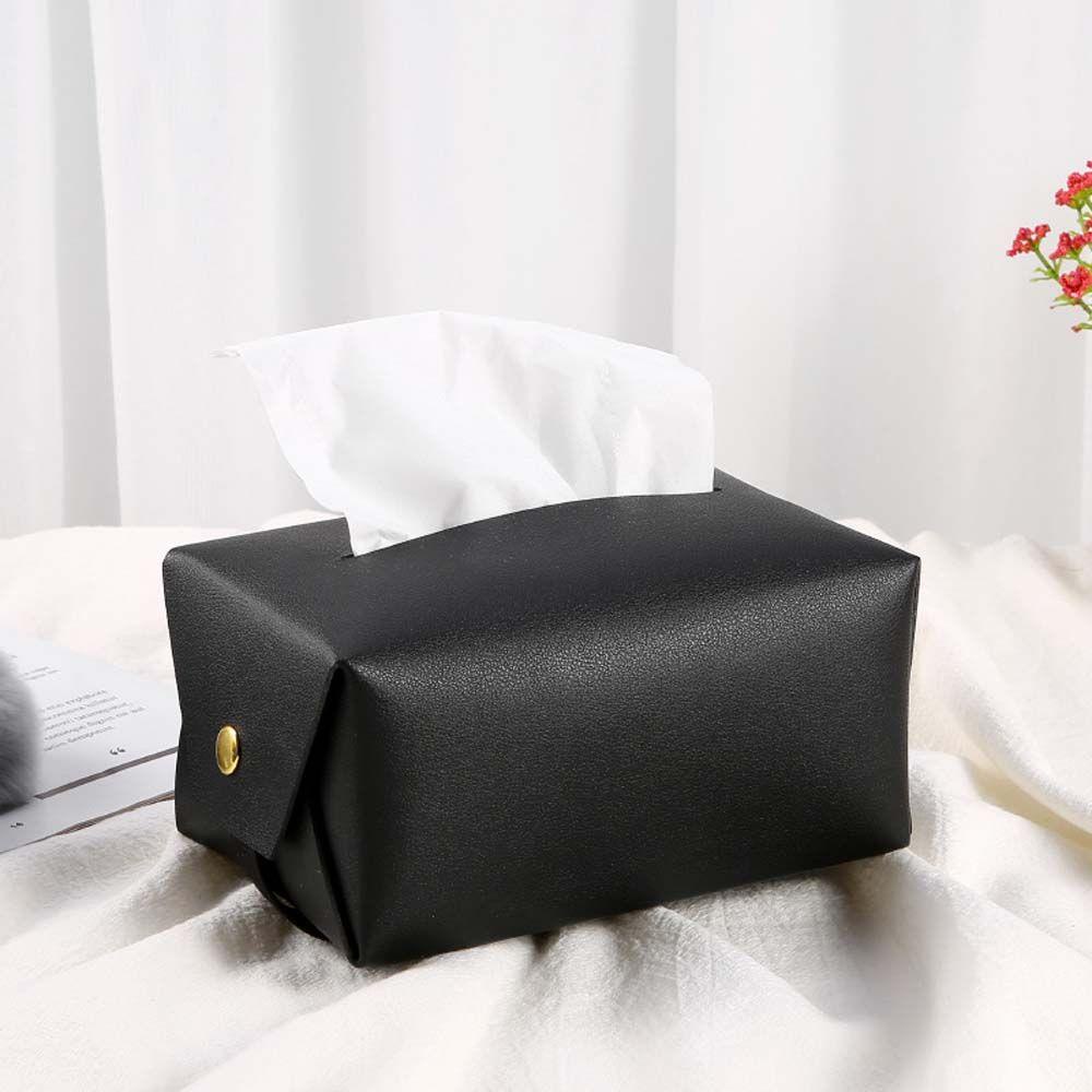 Hộp Đựng Khăn Giấy Bằng Da PU Giả Tiện Dụng Ốp