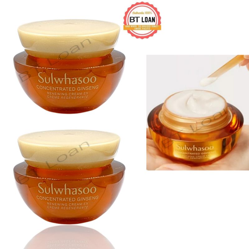 [ Mẫu Mới ] Kem tái tạo da từ nhân sâm cô đặc Sulwhasoo Concentrated Ginseng Renewing Cream 5ml