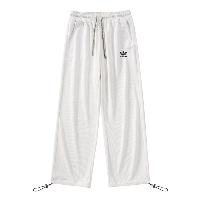 Quần Thể Thao Adidas Dệt Kim Ống Rộng Co Giãn Tốt Thêu Logo Cá Tính Cho Cặp Đôi