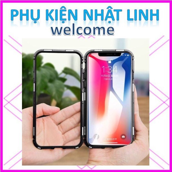 ỐP Lưng iphone,Ôp Hít Nam Châm Cường Lực 2 Mặt iphone 12/12mini/12promax/12pro/PHUKIENNHATLINH