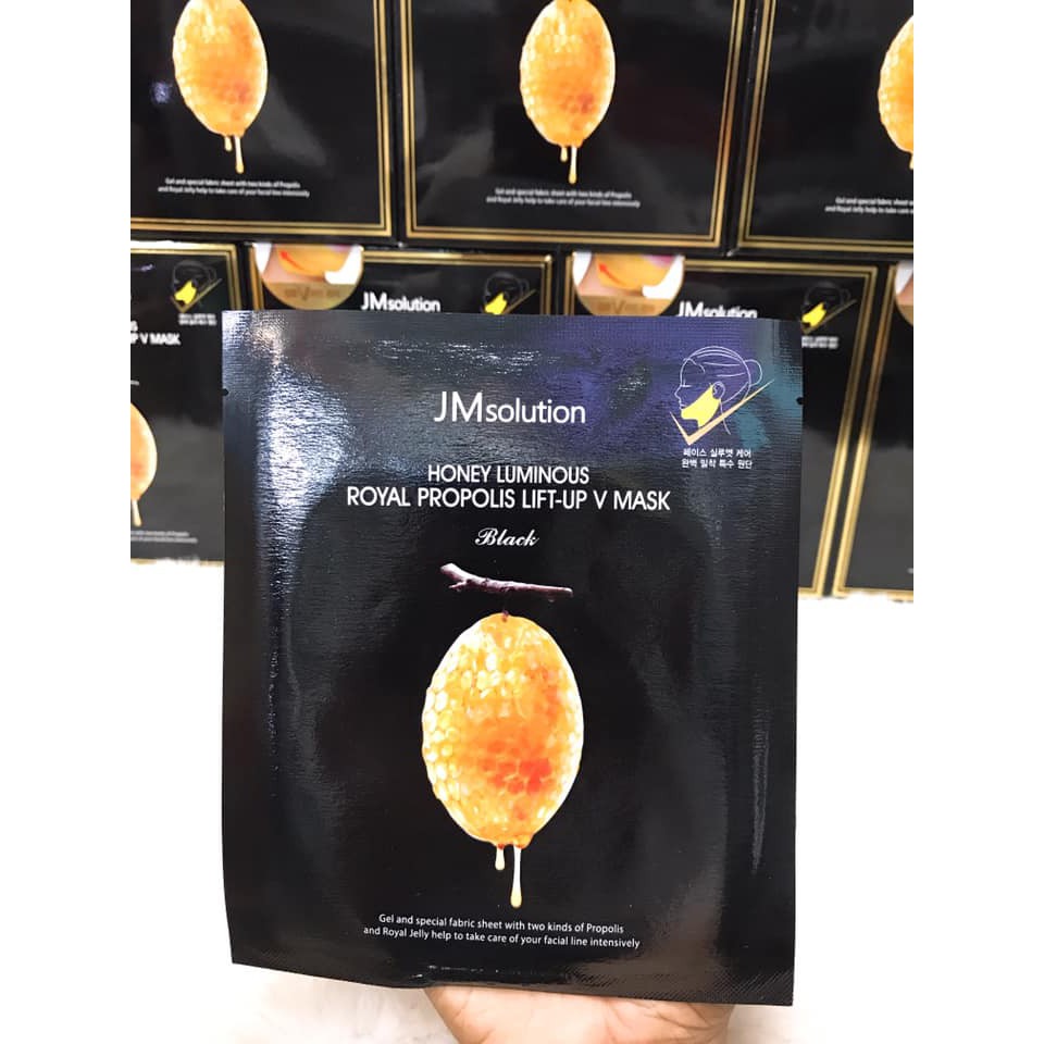 Mặt nạ nâng cơ mặt JM SOLUTION HONEY LUMINOUS PROPOLISH LIFT UP V MASK