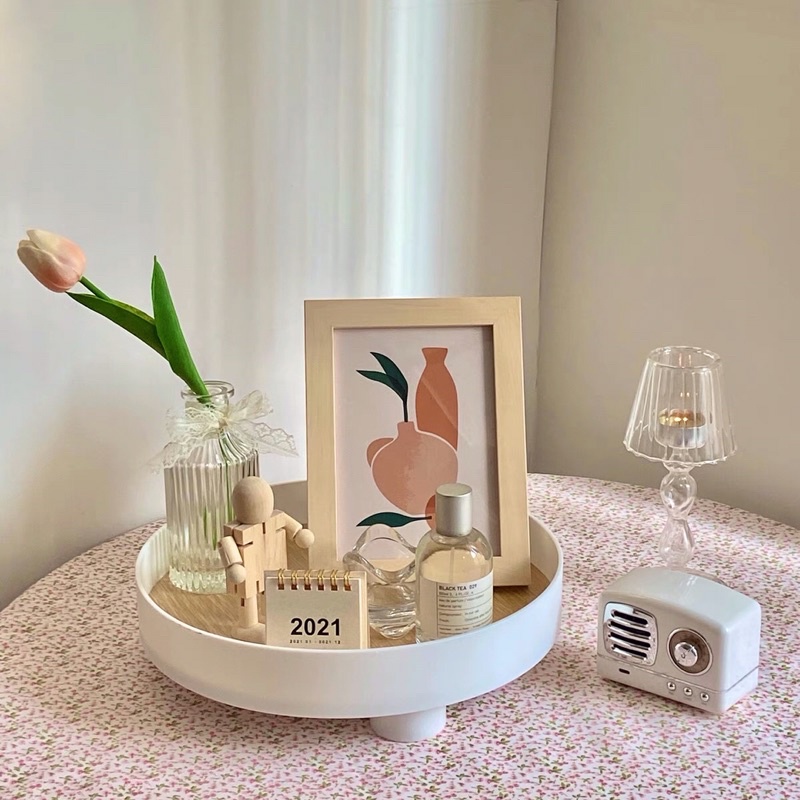 Khay decor trang trí nhà cửa phong cách Bắc Âu - khay đựng mỹ phẩm, trang sức , nến thơm