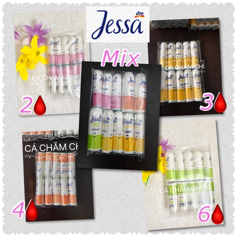 Set 10 chiếc băng vệ sinh dạng nút tampons chuẩn Đức