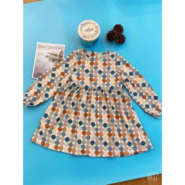 Váy bé gái tay dài Vnxk size 15_25 ký