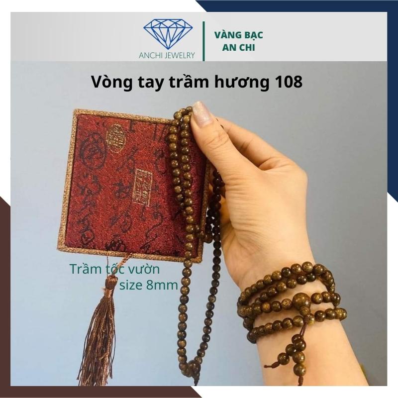 Chuỗi vòng tay trầm hương 108 hạt nhỏ 6mm và 8mm giá rẻ cho nam / nữ, Anchi jewelry