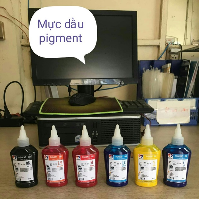 Mực dầu Intec siêu mịn dùng máy in epson chuyên dụng tránh tắt đầu phun