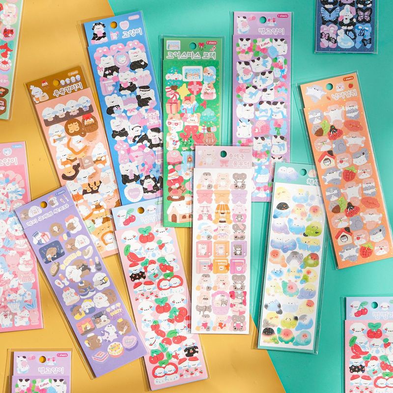 1 Tờ Sticker Dán Hình Con Vật Nuôi Trong Gia Đình