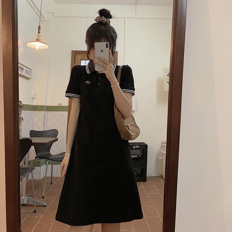 Váy Thun Polo Suông Co Giãn Nhẹ Nhàng Dễ Thương