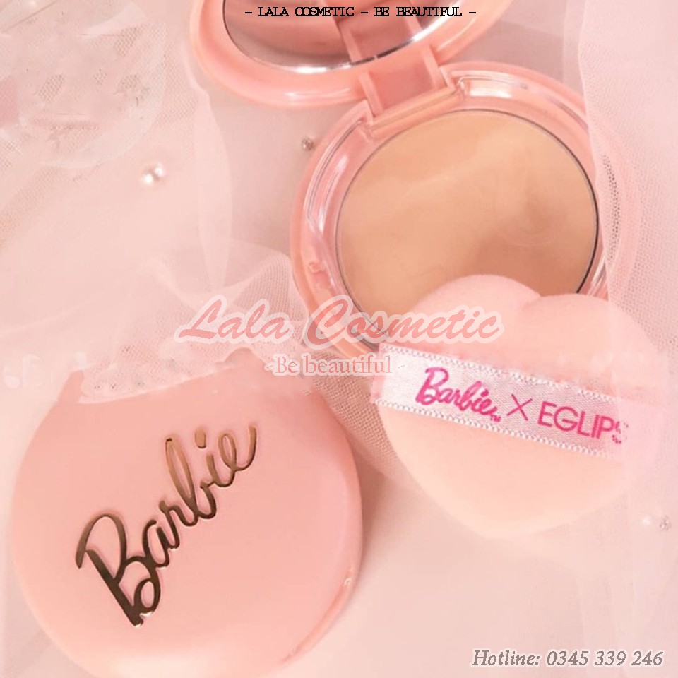 [HÀNG CHÍNH HÃNG] Phấn phủ dạng nén kiềm dầu Eglips Barbie Blur Powder Pact 9g bản GIỚI HẠN