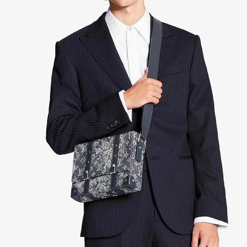 Túi đeo chéo nam Louis Vuitton Trunk Messenger LV da thật cao cấp hàng vip 1-1