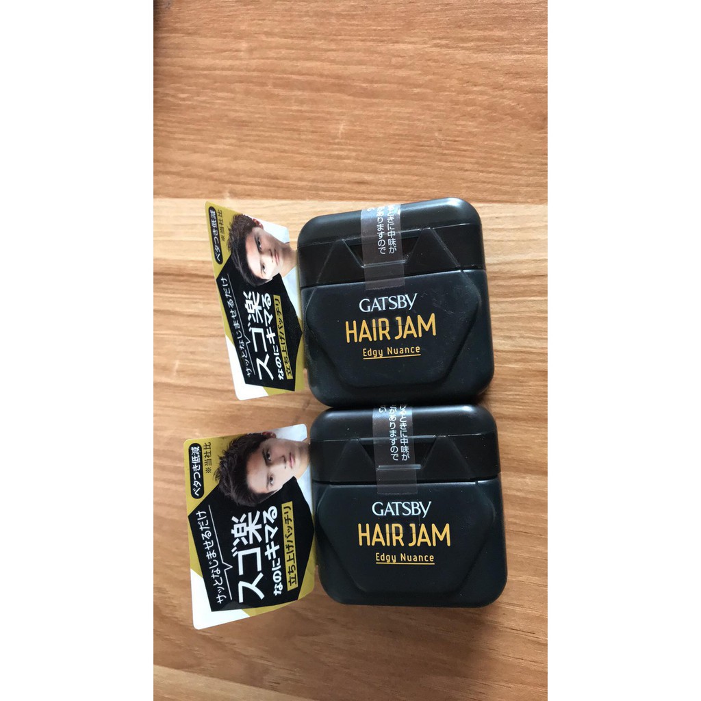 GEL VUỐT TÓC CHO NAM  GATSBY HAIRJAM 30G VỎ MÀU ĐEN  (HÀNG NỘI ĐỊA NHẬT BẢN)