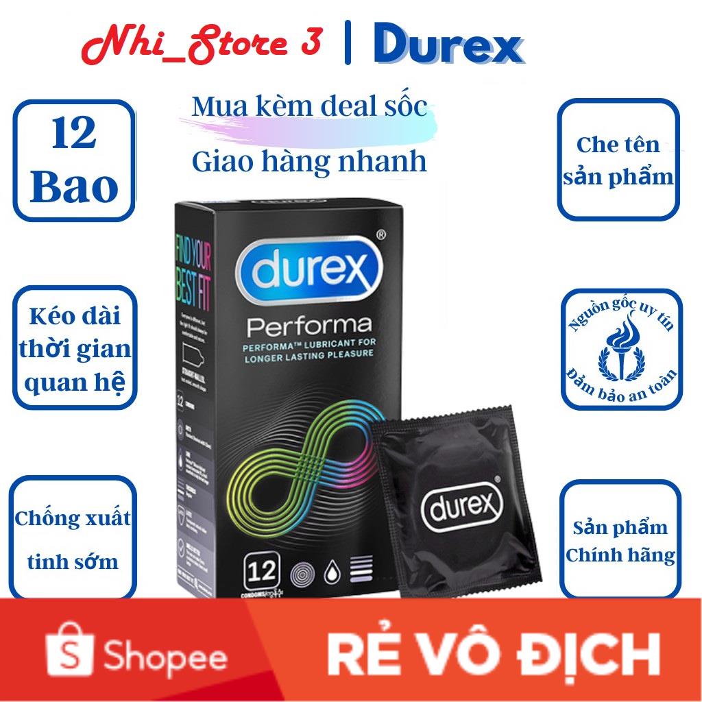 Bao Cao Su Performa Durex , Gây Tê nhẹ Kéo Dài Thời Gian . Hàng Chính Hãng _Nhi_Store3