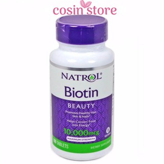 Viên Uống Hỗ Trợ Mọc Tóc Natrol Biotin Beauty 10000MCG