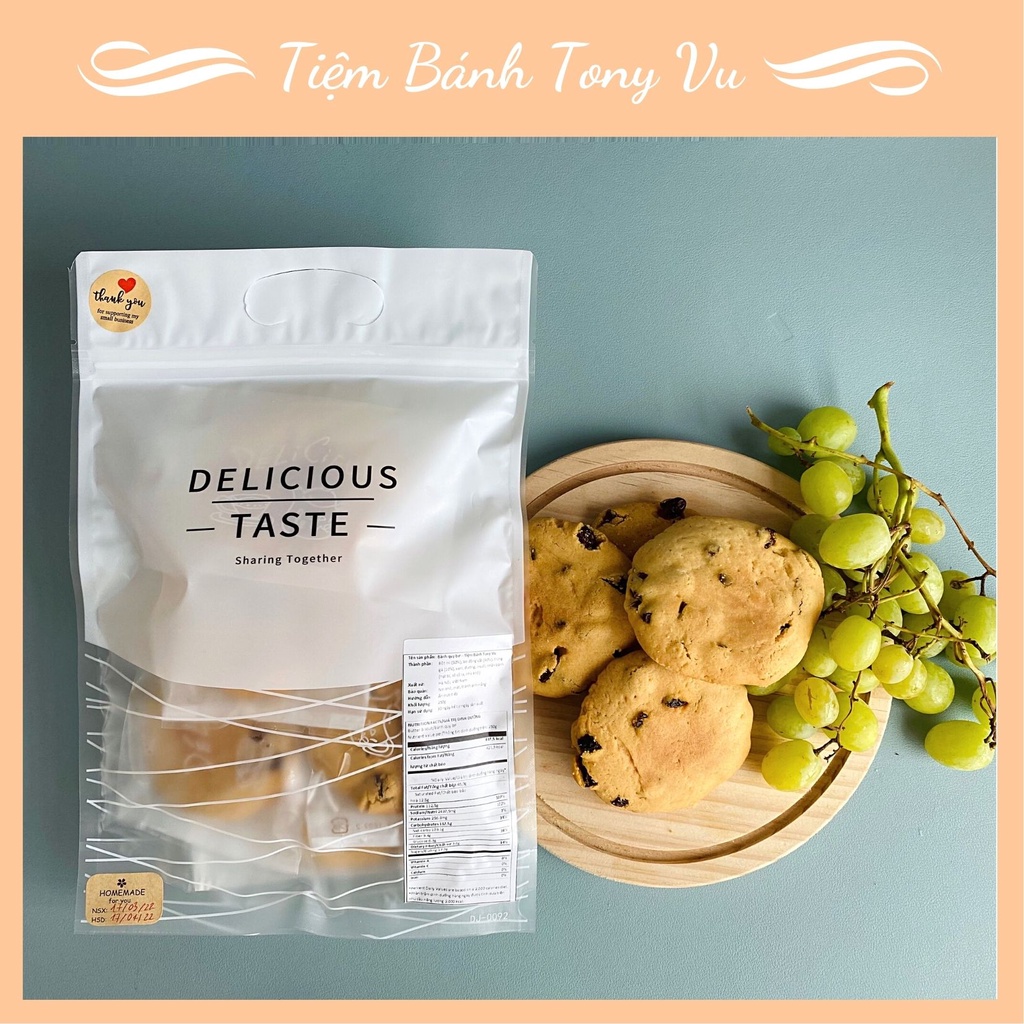 Bánh Quy Nho Ít Đường 280g - Chewy Grape Cookies