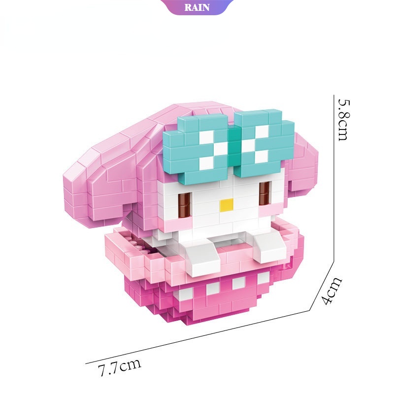 SANRIO Mới Bộ Đồ Chơi Lắp Ráp Mô Hình Lego Nhân Vật Hoạt Hình Disney StellaLou Cinnamoroll Melody Dành Cho Trẻ