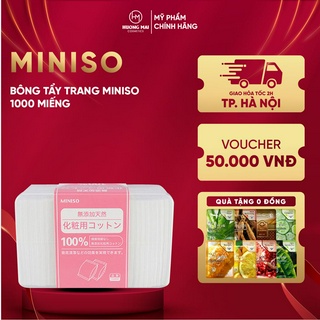 [MỚI VỀ] BÔNG TẨY TRANG MINISO 1000 MIẾNG