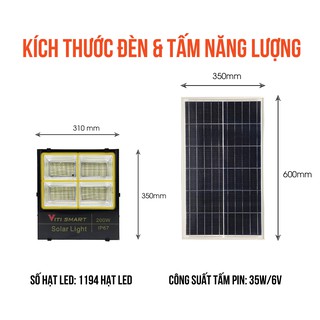 Đèn Năng Lượng Mặt Trời Pha 200W