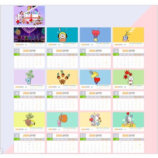 Lịch nhân vật Bangtan 2020 ( A3C01 )