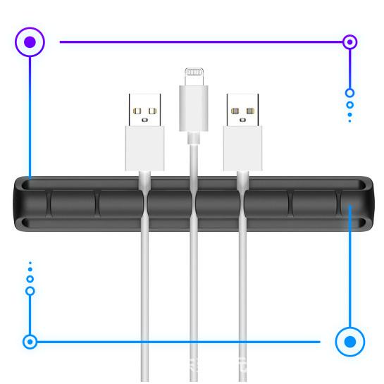 Thanh Dán Silicon Cao Cấp Giúp Cố Định Dây Cáp Điện Thoại