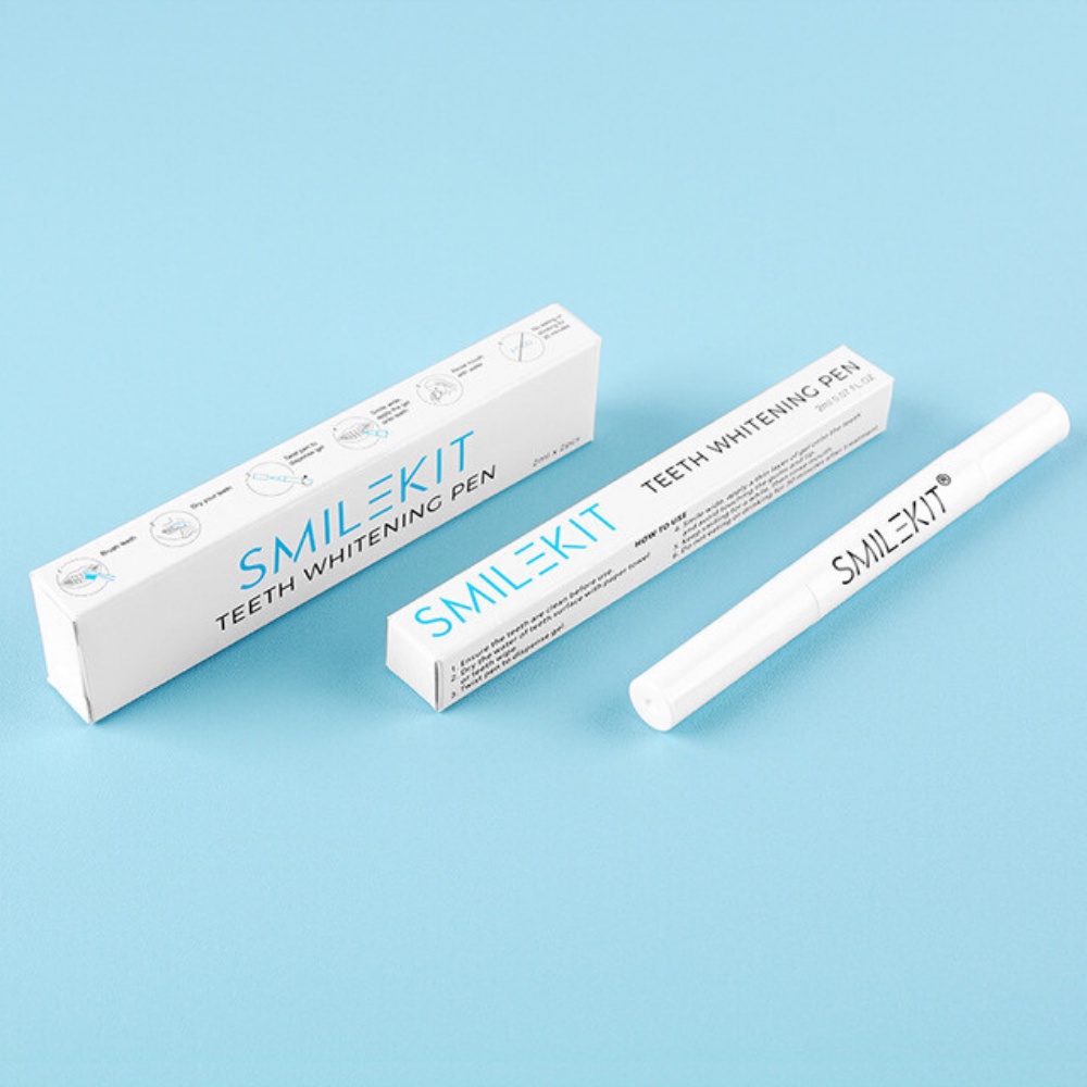 Bút gel làm trắng răng SMILEEKIT- Bút tẩy trắng răng an toàn không gây ê buốt cho răng thương hiệu USA