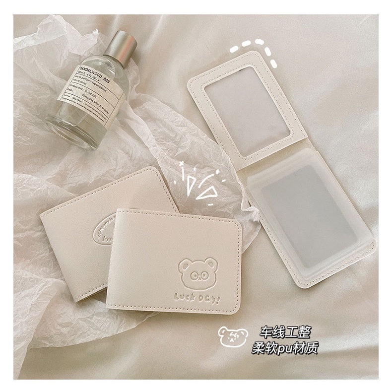 Ốp Điện Thoại Da Đa Năng Họa Tiết Gấu Hoạt Hình Dễ Thương Cho Nữ