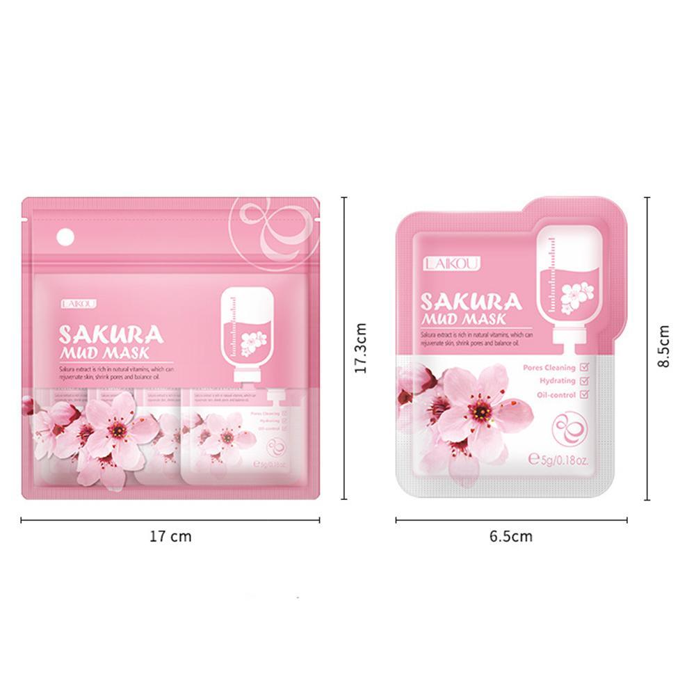 Mặt nạ bùn LAIKOU chiết xuất hoa anh đào dưỡng da 5g | BigBuy360 - bigbuy360.vn