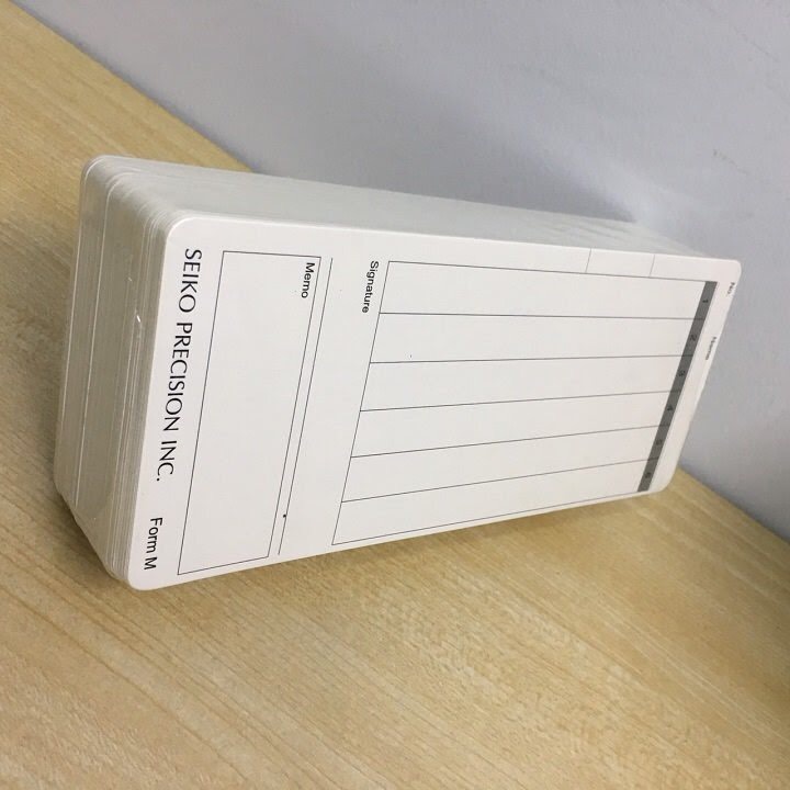 Thẻ chấm công giấy Seiko