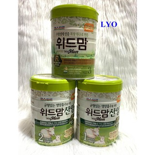 Sữa With Mom Số 1,2,3 bò và dê 750g Hàn Quốc.
