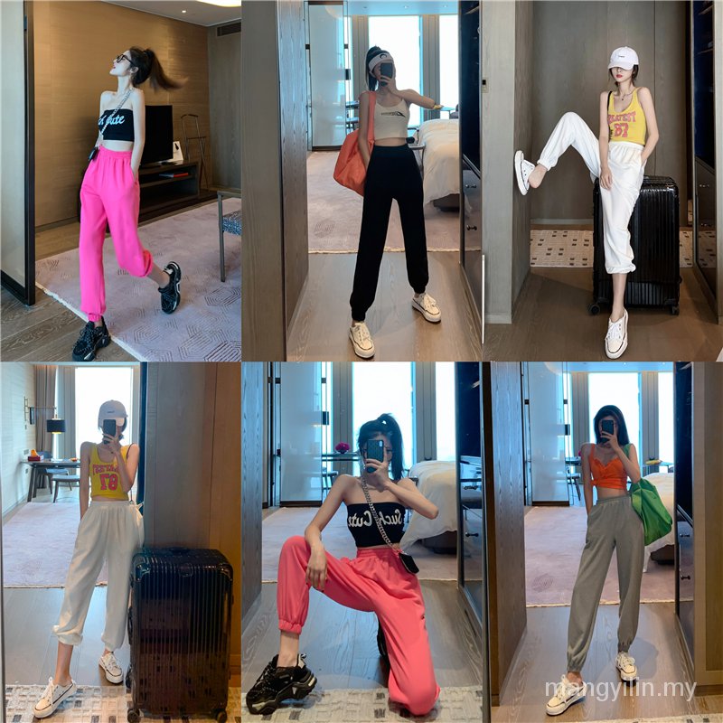 Quần Dài Lưng Cao Dáng Rộng Vải Mỏng Co Giãn 2021 | BigBuy360 - bigbuy360.vn