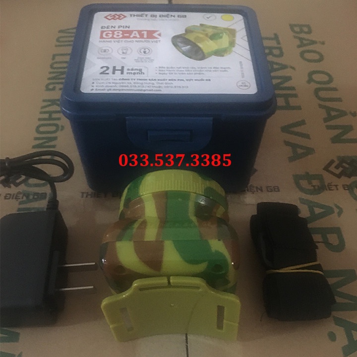 Đèn pin mini giá rẻ, đèn pin phượt G8 A1 nhỏ gọn dùng đội đầu