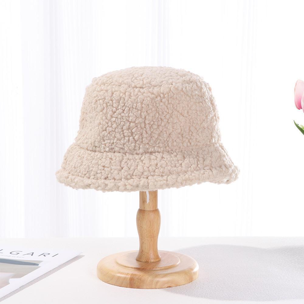 Mũ Bucket Chất Liệu Lông Giả Mềm Mại Thời Trang Mùa Đông